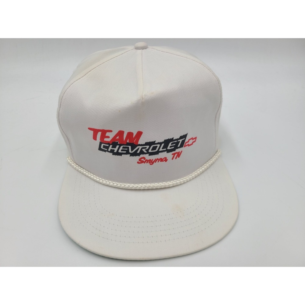 Vintage Team Chevrolet Smyrna TN Rope Snapback Hat Cap‎ Chevy Dealership Dealer